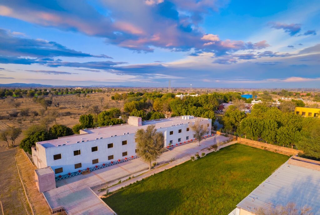 Aerial View of Thar Exotica – Luxury Resort and Hotel in Bikaner Surrounded by Natural Landscapes